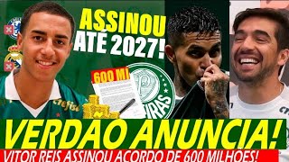 Verdão Acerta 600 Milhões Por Vitor Reis! Dudu Está Muito Triste! Palmeiras Vem Mais forte