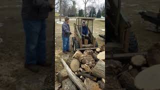 Ryan's first skid loader lesson with Grandpa King