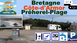 22 Aire camping-car Préherel-Plage Hello!camping-car