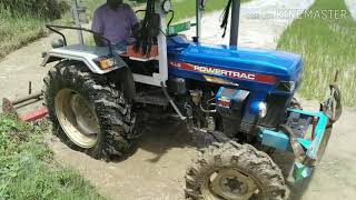 Powertrac Euro 45 plus / puddling with machio rotavator