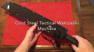 Cold Steel Tactical Wakizashi Machete Sharpness Test