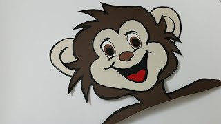 Monkey face making for classroom decoration / How to make monkey face for decoration