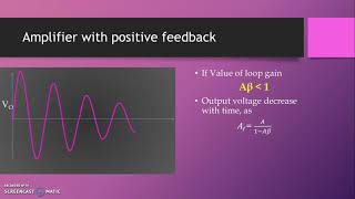 Oscillator - An Amplifier with Positive Feedback |Barkhausen Criteria| |Sustained Oscillation|