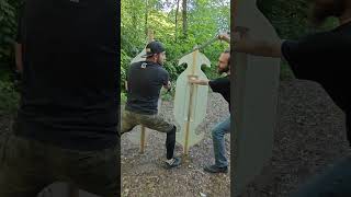 Longshield part.2 #hema #historicalfencing #sword #shield #talhoffer