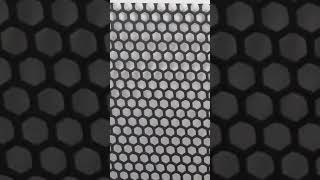 High quality black hexagonal hole perforated mesh