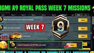 A9 WEEK 7 MISSION | PUBG WEEK 7 MISSION EXCITED| A9 ROYAL PASS WEEK 7 C7S19