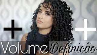 RAKE and SHAKE - MUITO VOLUME e DEFINIÇÃO |  finalização cabelo  cacheado | Denia Gaby