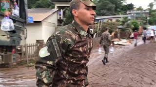 Exército presta socorro à população no Rio Grande do Sul