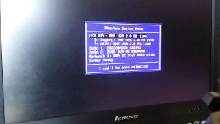 Clonezilla : 5 : Enable Legacy Boot and Boot Clonezilla Live USB