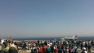 Carrier Air Wing Eight CVN-77 flyover