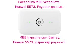 Huawei 5573  Деректер роумингі Роуминг данных