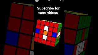 switzerland flag on 5 by 5 cube #youtubeshorts #shortsvideo @gurtejgaming22