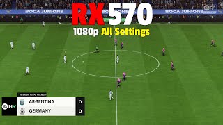 EA Sports FC 25 Gameplay : RX 570 - 1080p All Settings