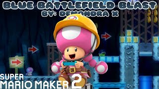 Super Mario Maker 2 - Blue Battlefield Blast - By: Demondra X