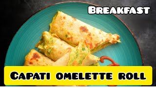 Capati omelette roll, tunisian omelette tuna, spicy roll,