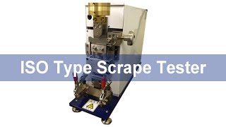 ISO Type Scrape Abrasion Tester / ISOスクレープテスタ（自動車用電線摩耗試験機） | No.413