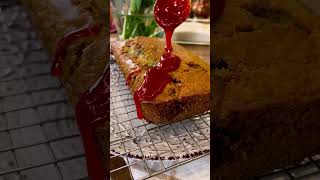 Raspberry and coconut loaf cake 🍰🥥🌴 #shorts #short #shortvideos #baking #cooking #vegan