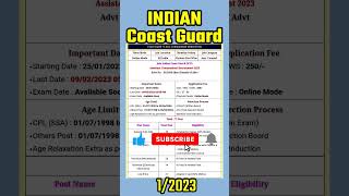 Coast Guard Recruitment #viral #jobs #latest #recruitment #shorts #job