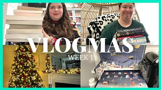 🎄VLOGMAS WEEK 1: DEC 3-5🎄Work, December TBR, Christmas Party, Home Tour, Library, Bookstore, Church