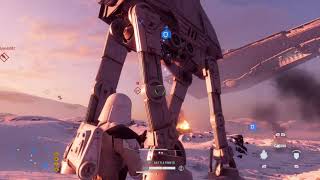 BF2 Star Wars Snowtrooper vs Y-Wing