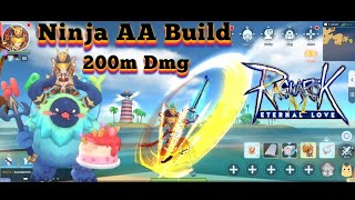 Amaterasu Ninja 200m Dmg Best AA Build Good in PvP,Woe,6v6,GvG. Ragnarok Mobile Eternal Love