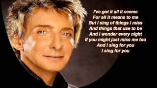 This One's For You + Barry Manilow + Lyrics / HD