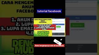 mengembalikan facebook yang di bobol