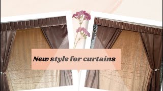 شكل الستائر بطريقة جديدة وديكور مختلف🥰‏Curtains shape in a new way and different decor