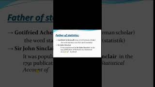 father of statistics #shorts #shortvideos