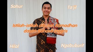 Istilah-istilah di bulan Ramadhan dalam bahasa Inggris