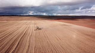 cosechando el páramo a vista de dron