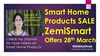 Smart Home Products Sale: Heavy discount offers on ZemiSmart Store Sale on 28th March | Aliexpress..