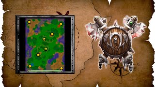 WarCraft III Reforged. Plunder Isle. Easy AI 50%. Horde vs. NE