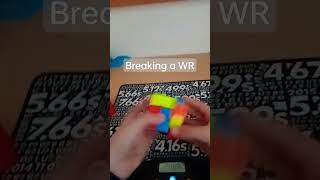 POV: When you break the world record single. #cubing #shorts