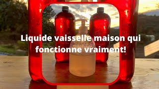 liquide vaisselle maison qui fonctionne vraiment