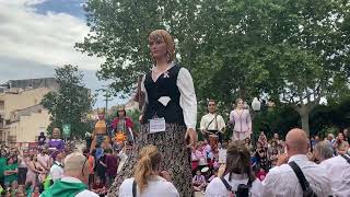 Celebració del 10è Aniversari dels Gegants Salvador i Montserrat a Olesa de Montserrat