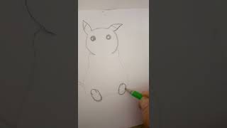 how to easy draw Pikachu #viral #youtubeshorts #drawing #painting