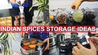 INDIAN SPICE ORGANIZATION IDEAS | Useful Tips to Organize Indian Kitchen Spices |Masala Organization