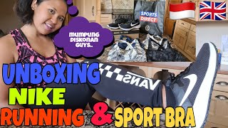 UNBOXING NIKE RUNNING DAN SPORT BRA DISKONAN BIAR LEBIH SEMANGAT OLAHRAGA