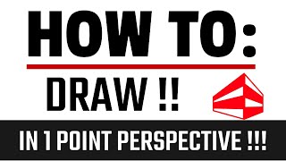 #2 - Drawing in Perspective 101 - One Point Perspective - Letter L