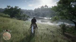 Red Dead Redemption 2 Horse Crossing a River