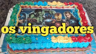 Decoraçao de bolo tema os vingadores bicos 1M 113 e 22