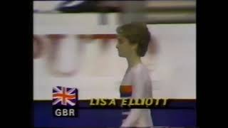 Lisa Elliott 🇬🇧 VT TO 9.300 1985 World Championships