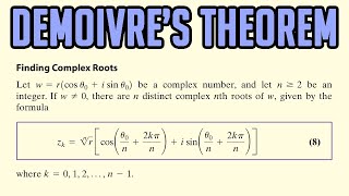 Finding Complex Roots | DeMoivre's Theorem