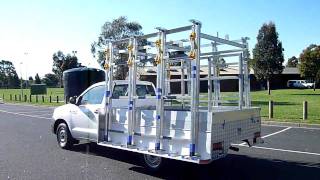 The Glass Racking Company 2.5M Long x 1.95m High Glass Ute Rack