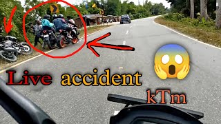 Live ktm duke 200 accident / ktm duke bs6 crashed / bike crashed / cornaring gone wrong 😨 /sj21 #ktm