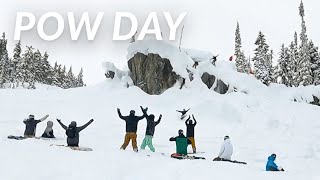 A Big Crew on a Whistler Blackcomb Powder Day!