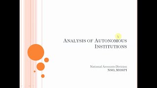 General Government Analysis of Autonomous Bodies