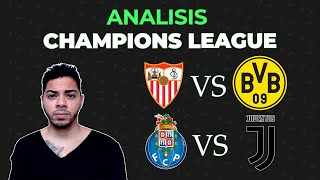 Champions League - Sevilla x Dortmund y Porto x Juventus