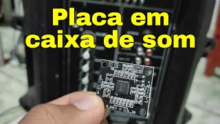 Adaptação de amplificador em caixa de som mondial ou amvox